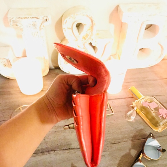 Coach | Coral Leather Turnkey Envelope Wallet - Picture 6 of 7